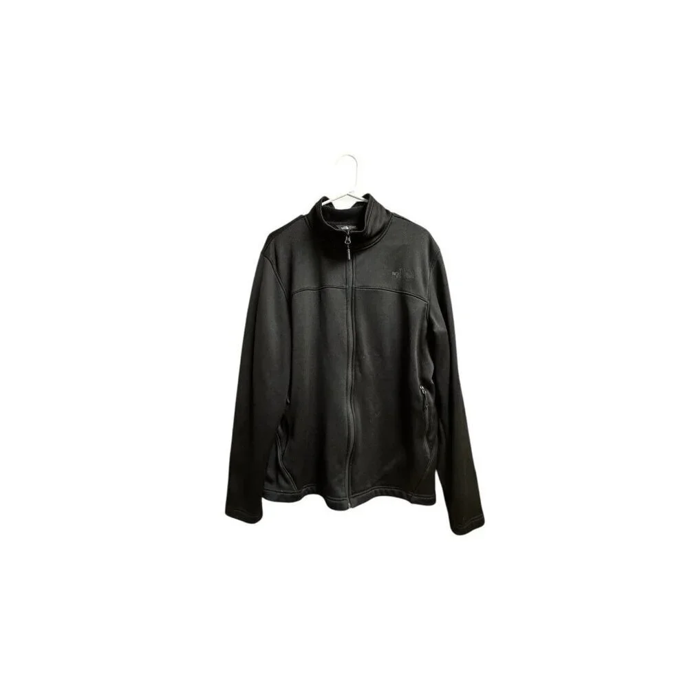 The North Face Black Full Zip Stretch Jacket Zip Pockets Size L